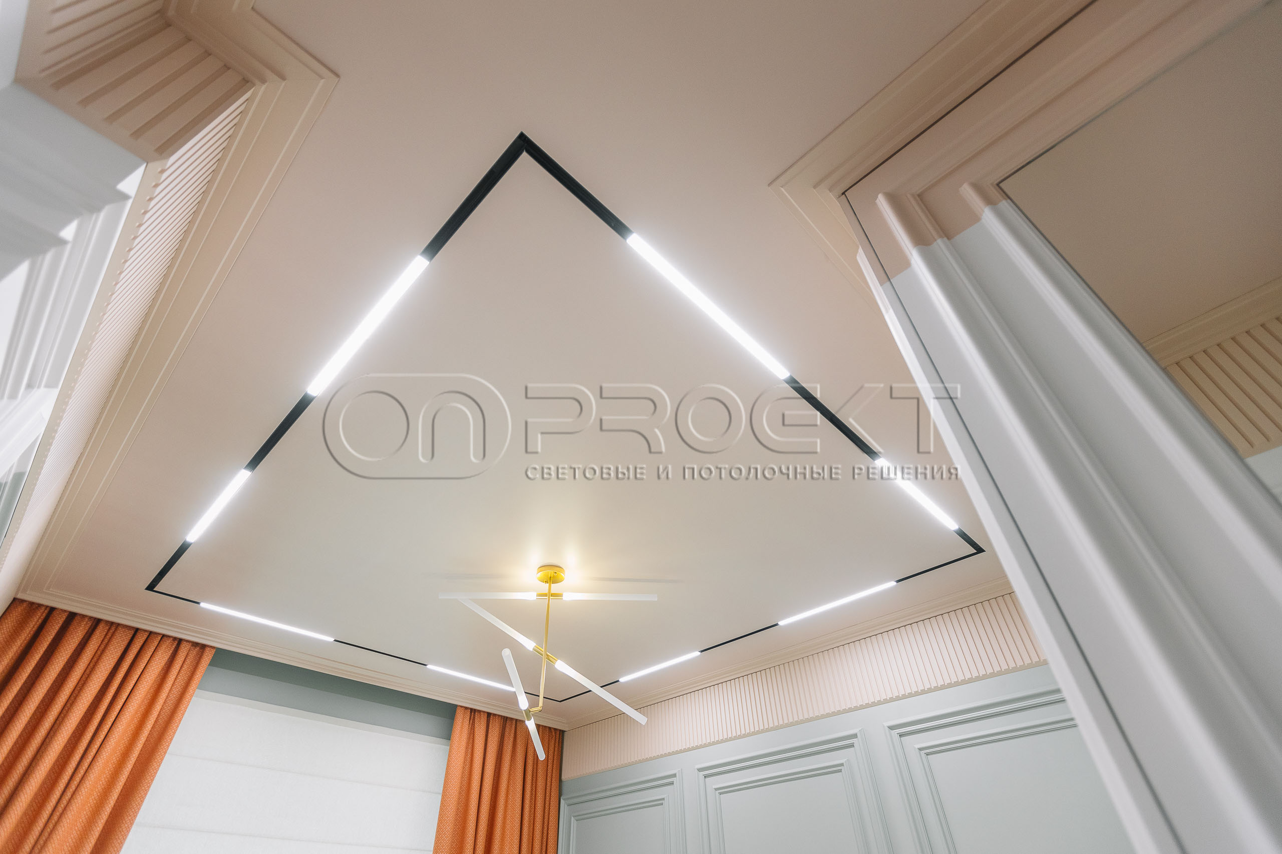 ПВХ потолки в двухкомнатной квартире