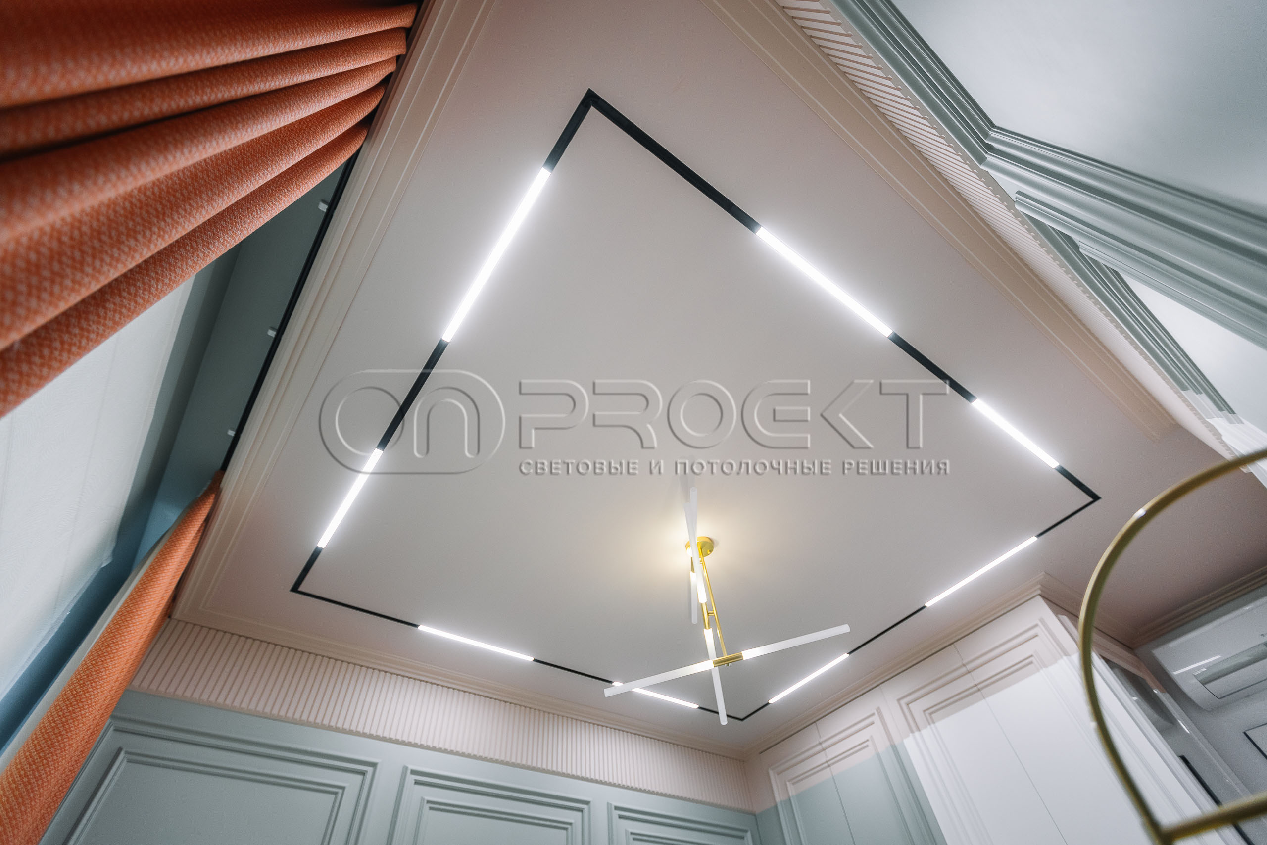 ПВХ потолки в двухкомнатной квартире