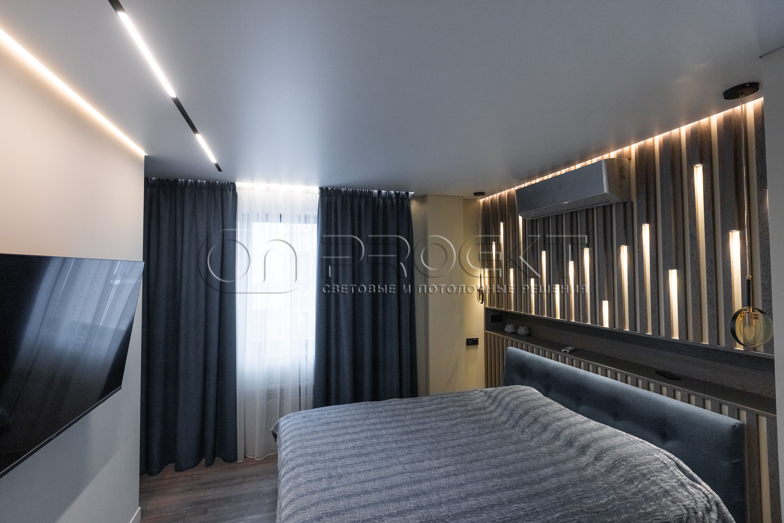 ПВХ потолки в трехкомнатной квартире