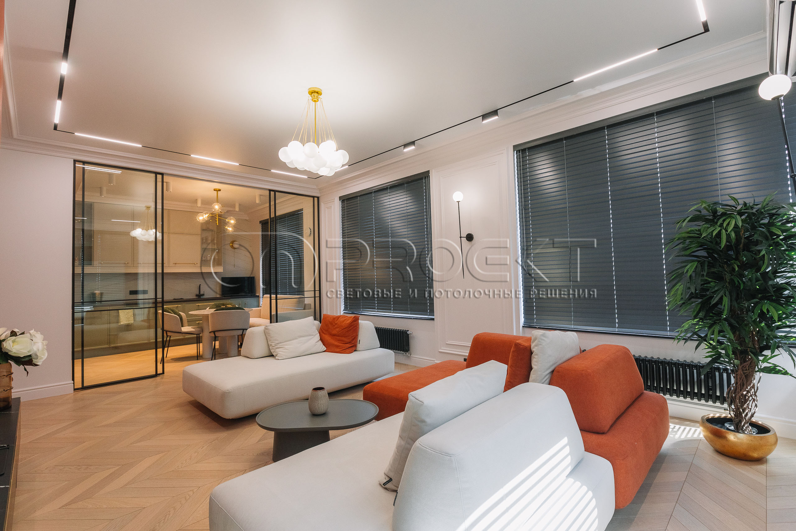 ПВХ потолки в двухкомнатной квартире