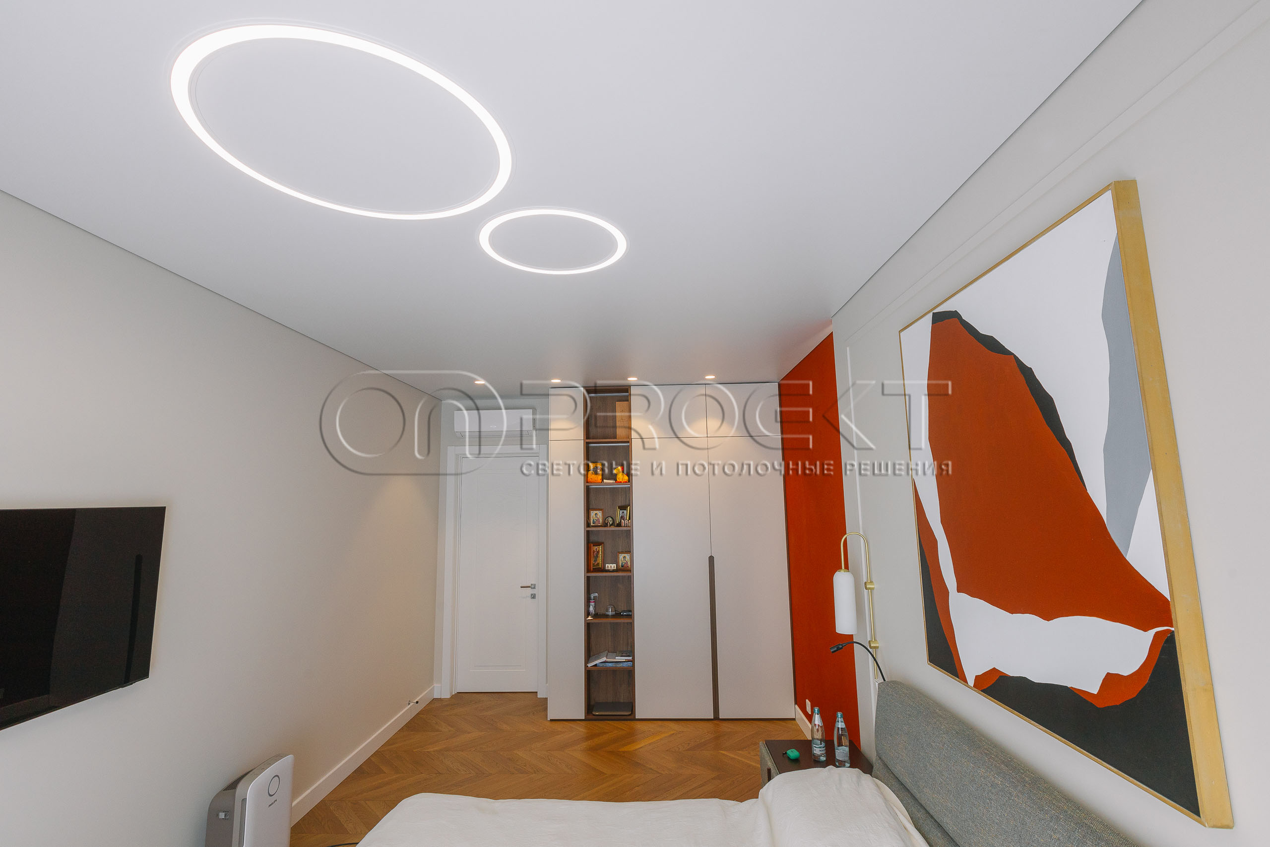 ПВХ потолки в четырехкомнатной квартире