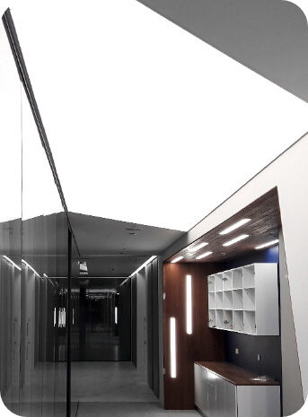 световой потолок в офисе